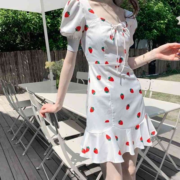 autumn new style lace slim korean dress knee length elastic band suitable for banquet dress sweet strawberry flower dress 210419, White
autumn new style lace slim korean dress knee length elastic band suitable for banquet dress sweet strawberry flower dress 210419, White