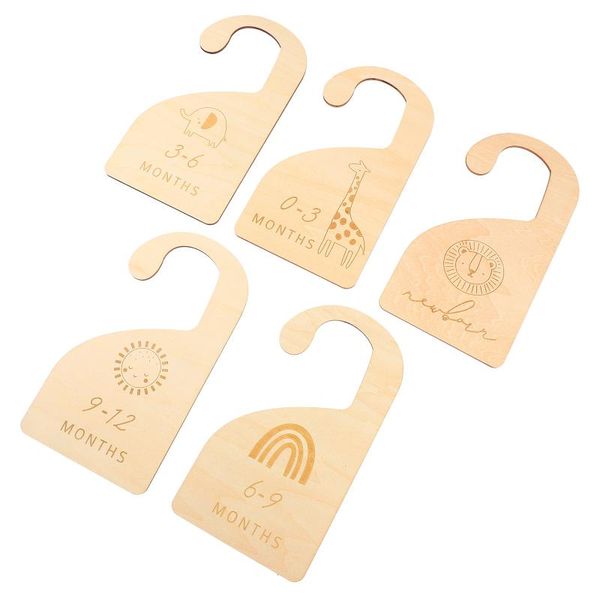 storage drawers 5pcs baby clothes size dividers hanger divider kids organizers