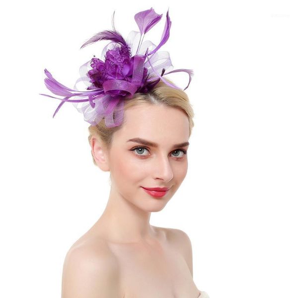 trendy style wedding party headdress women bridal headwear flower mesh ribbons feathers headband hat chapeus de noiva1
trendy style wedding party headdress women bridal headwear flower mesh ribbons feathers headband hat chapeus de noiva1