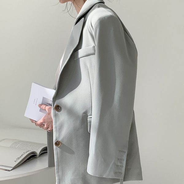 women's wool & blends new autumn solid blazers women korean work wear formal blazer loose elegant ol suit collar jacket female wit, Black
women's wool & blends new autumn solid blazers women korean work wear formal blazer loose elegant ol suit collar jacket female wit, Black