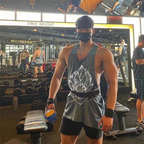 men' tank 2021 men bodybuilding gym fitness sleeveless shirt male stringer singlet summer casual fashion printed vest top, White;black
men' tank 2021 men bodybuilding gym fitness sleeveless shirt male stringer singlet summer casual fashion printed vest top, White;black