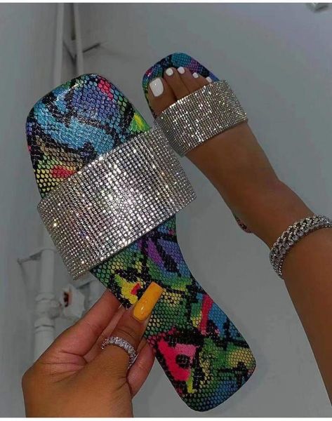 slippers casual summer women's snake pattern color-blocking insoles fashion simple rhinestone decoration flat women, Black
slippers casual summer women's snake pattern color-blocking insoles fashion simple rhinestone decoration flat women, Black