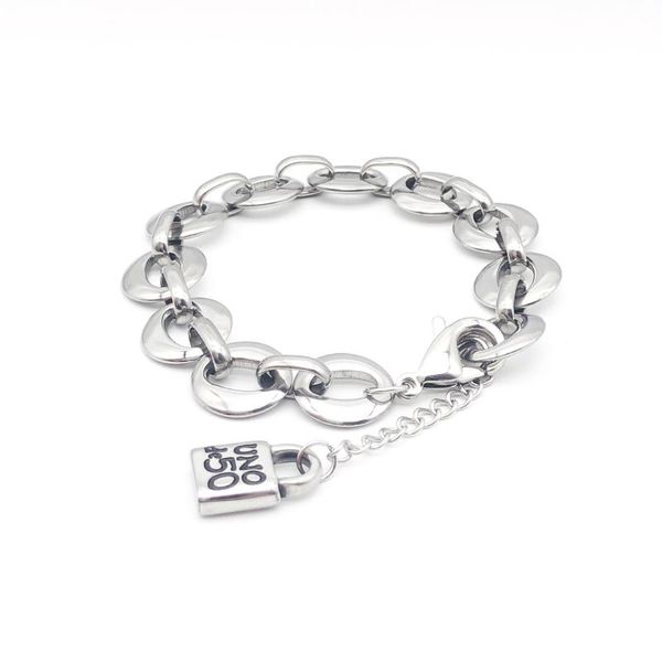 unode 50 lock pendant bracelet stainless steel punk jewelry gifts for men link, chain, Black
unode 50 lock pendant bracelet stainless steel punk jewelry gifts for men link, chain, Black
