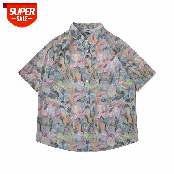 japanese retro bf wind oil painting printed short-sleeved shirt for men and women weiyi oversize loose flower #4q7j, White;black
japanese retro bf wind oil painting printed short-sleeved shirt for men and women weiyi oversize loose flower #4q7j, White;black