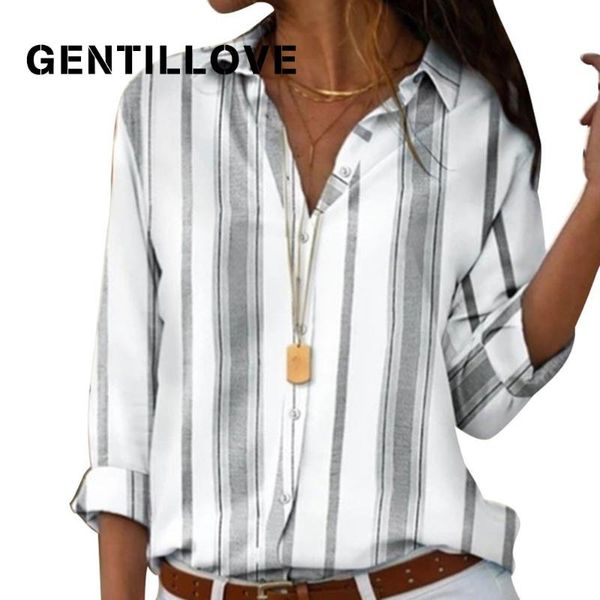 women's blouses & shirts casual striped loose shirt cotton and retro streetwear tunic clothing oversized blusas mujer de moda 2021, White
women's blouses & shirts casual striped loose shirt cotton and retro streetwear tunic clothing oversized blusas mujer de moda 2021, White