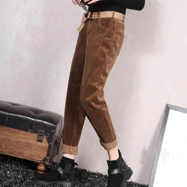 women's pants & capris corduroy women pantalon femme loose trousers autumn and winter plus velvet thicken warm harem c5172, Black;white
women's pants & capris corduroy women pantalon femme loose trousers autumn and winter plus velvet thicken warm harem c5172, Black;white