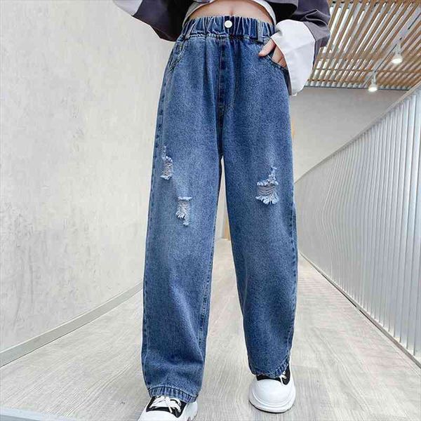jeans for girls solid wide leg pants kids ripped hole loose trousers teen autumn kids girls clothes 6 8 10, Blue
jeans for girls solid wide leg pants kids ripped hole loose trousers teen autumn kids girls clothes 6 8 10, Blue