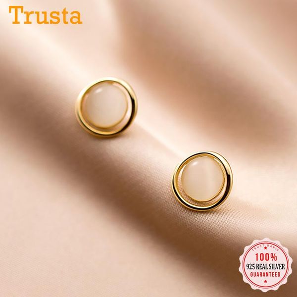 trustadavis real 925 sterling silver fashion sweet round opal charm stud earrings for women wedding party fine jewelry da264, Golden;silver
trustadavis real 925 sterling silver fashion sweet round opal charm stud earrings for women wedding party fine jewelry da264, Golden;silver