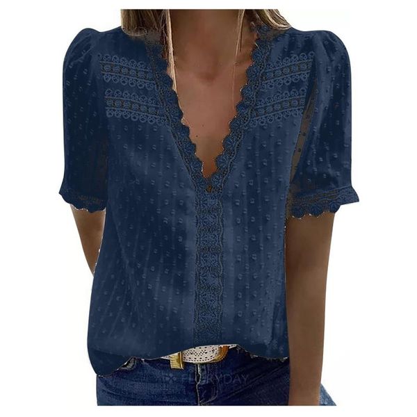 women's blouses & shirts oversized casual t shirt women fashion lace short sleeve t-shirt o-neck solid color summer tshirts harajuku, White
women's blouses & shirts oversized casual t shirt women fashion lace short sleeve t-shirt o-neck solid color summer tshirts harajuku, White