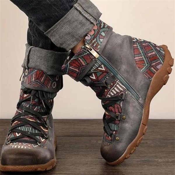 boots style women's warm ladies retro bohemian ankle zipper women short casual shoes winter, Black
boots style women's warm ladies retro bohemian ankle zipper women short casual shoes winter, Black