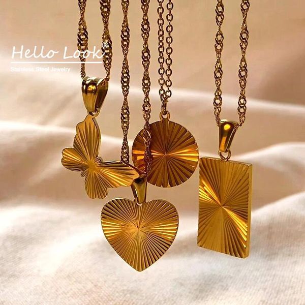 pendant necklaces hellolook exquisite butterfly heart necklace stripe carved women fashion 18k gold plated jewelry drop, Silver
pendant necklaces hellolook exquisite butterfly heart necklace stripe carved women fashion 18k gold plated jewelry drop, Silver
