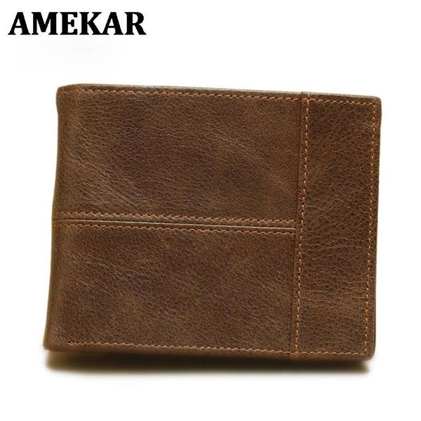 wallets male genuine leather men wallet credit business card holders vintage brown purses high quality, Red;black
wallets male genuine leather men wallet credit business card holders vintage brown purses high quality, Red;black