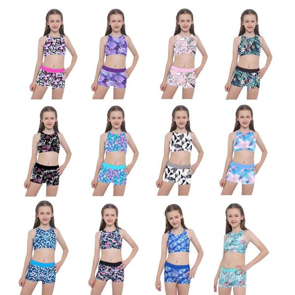 one-piece suits tiaobug summer girls kids 2pcs beach pool swimsuit bikini sleeveless crisscross back printed with boyshorts bottoms swim
one-piece suits tiaobug summer girls kids 2pcs beach pool swimsuit bikini sleeveless crisscross back printed with boyshorts bottoms swim