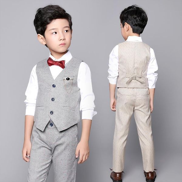 kids formal wedding suit flower boys vest pants 2pcs clothing set children tuxedo dress piano prom performance birthday costume, White
kids formal wedding suit flower boys vest pants 2pcs clothing set children tuxedo dress piano prom performance birthday costume, White