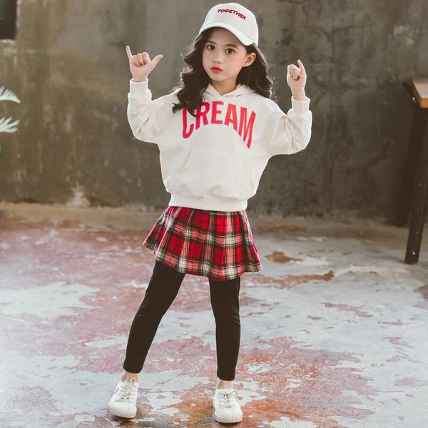 clothing sets 2021 autumn teenager winter girls clothes sweatershirt plaid hoodie t shirt + leggings skirts pant culottes 6 7 8 9 10 12 year, White
clothing sets 2021 autumn teenager winter girls clothes sweatershirt plaid hoodie t shirt + leggings skirts pant culottes 6 7 8 9 10 12 year, White