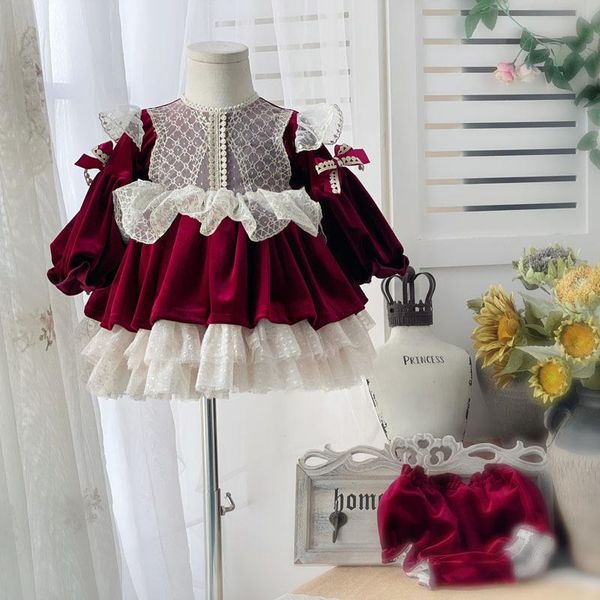 girl's dresses autumn winter long sleeve velvet lolita spanish children dress girls christmas fashion toddler girl outfits, Red;yellow
girl's dresses autumn winter long sleeve velvet lolita spanish children dress girls christmas fashion toddler girl outfits, Red;yellow