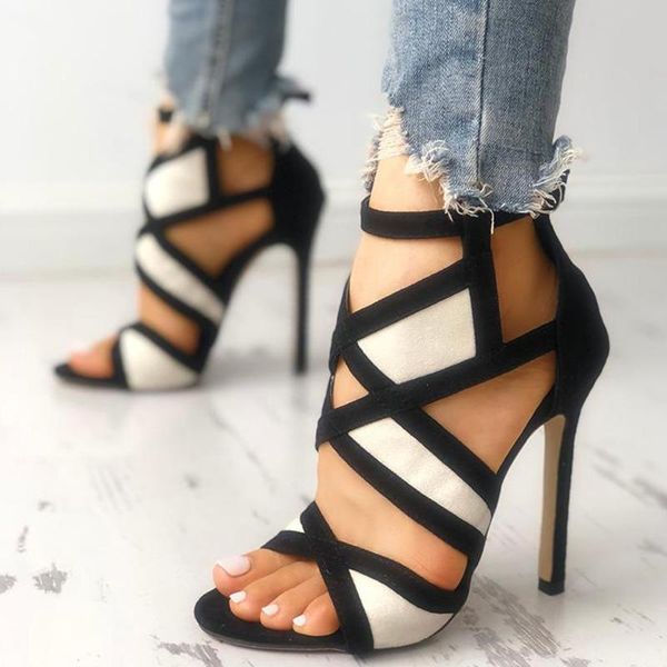 sandals pumps cross-tied shoes women high heel peep toe back zip plus size 43 female footwear fshion, Black
sandals pumps cross-tied shoes women high heel peep toe back zip plus size 43 female footwear fshion, Black