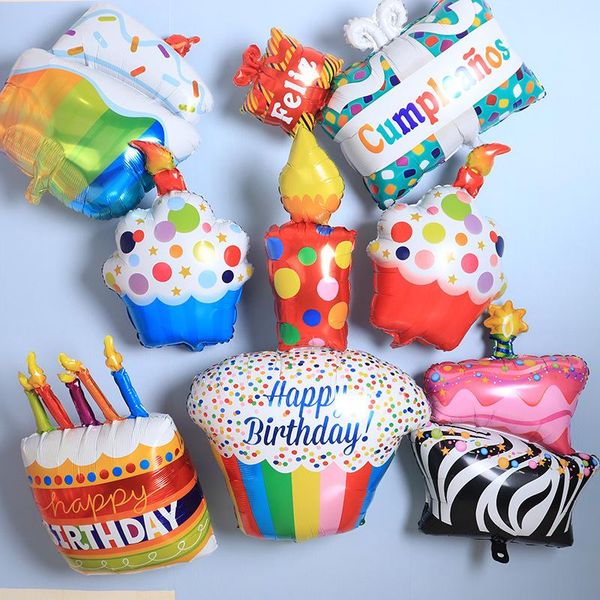 party decoration large birthday balloon gift cake candle stripe polka dot arrangement aluminum film
party decoration large birthday balloon gift cake candle stripe polka dot arrangement aluminum film