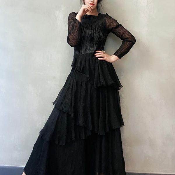 casual dresses nice fall long sleeve lace dress miyake pleated vintage cake aesthetic original design clothes, Black;gray
casual dresses nice fall long sleeve lace dress miyake pleated vintage cake aesthetic original design clothes, Black;gray