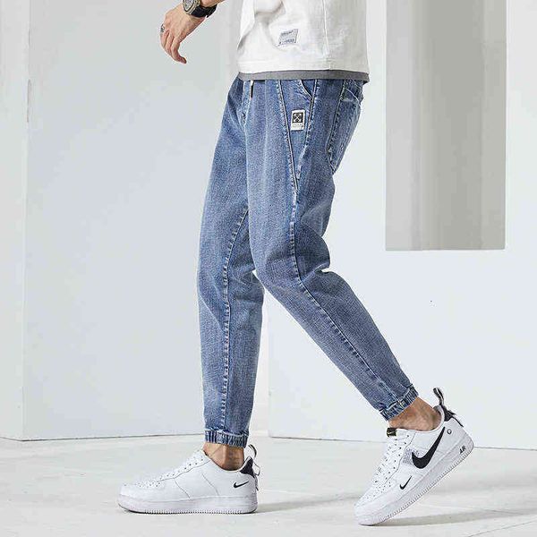 men's jeans cropped jeans spring and summer loose trend elastic waist blue korean slim fit youth men's pants
men's jeans cropped jeans spring and summer loose trend elastic waist blue korean slim fit youth men's pants