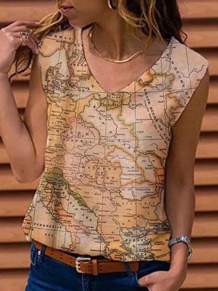 women's t-shirt v neck geometric printed sleeveless 2021 summer women loose tee wdc7508, White
women's t-shirt v neck geometric printed sleeveless 2021 summer women loose tee wdc7508, White