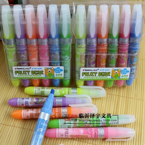 painting pens stationery changli fruit bear orcent set 6 color flash pen key marking marker, Black;red
painting pens stationery changli fruit bear orcent set 6 color flash pen key marking marker, Black;red