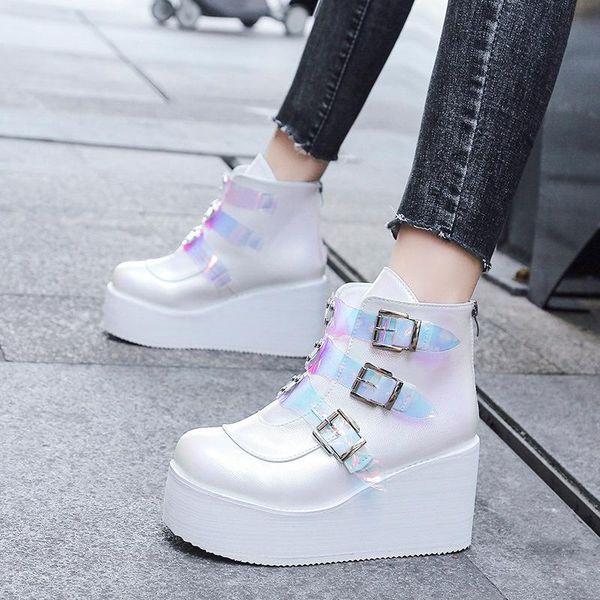 boots xuanmeilun winter metal buckle ankel women punk female platform wedges high heels pu botas mujer, Black
boots xuanmeilun winter metal buckle ankel women punk female platform wedges high heels pu botas mujer, Black
