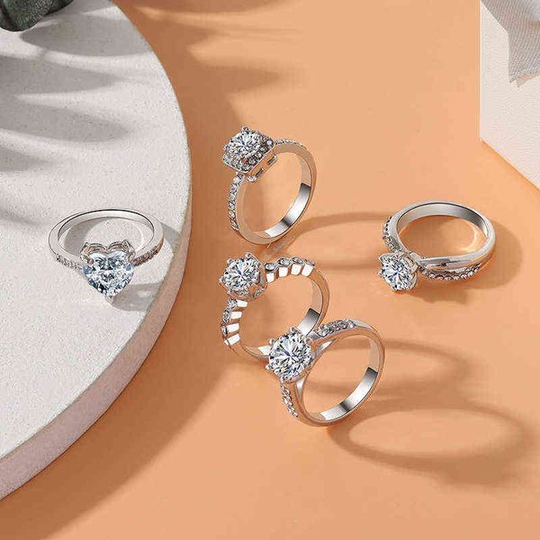 zwc classic elegant silver color wedding rings for women fashion luxury zirconia crystal ring 2021 trend engagement jewelry gift g1125, Slivery;golden
zwc classic elegant silver color wedding rings for women fashion luxury zirconia crystal ring 2021 trend engagement jewelry gift g1125, Slivery;golden