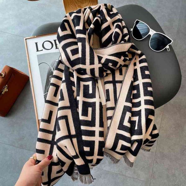 scarves imitation cashmere for women in autumn and winter versatile geometric jacquard decoration air conditioning shawl warm thickened scar, Blue;gray
scarves imitation cashmere for women in autumn and winter versatile geometric jacquard decoration air conditioning shawl warm thickened scar, Blue;gray