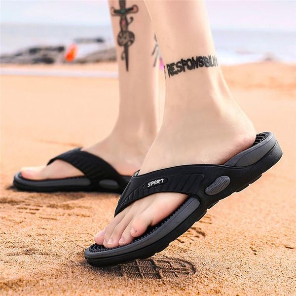 slippers men's flat massage 2021 summer cool water flip flops home indoor shoes fashion casual non-slip beach #40, Black
slippers men's flat massage 2021 summer cool water flip flops home indoor shoes fashion casual non-slip beach #40, Black