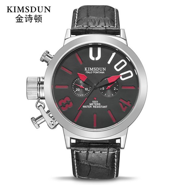 kimdun large dial belt men's sports two eye multifunctional fully automatic mechanical watch, Slivery;brown
kimdun large dial belt men's sports two eye multifunctional fully automatic mechanical watch, Slivery;brown