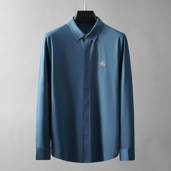 men's casual shirts 2021 male luxury long sleeve bee embroidery mens dress fashion slim fit covered button man 3xl, White;black
men's casual shirts 2021 male luxury long sleeve bee embroidery mens dress fashion slim fit covered button man 3xl, White;black