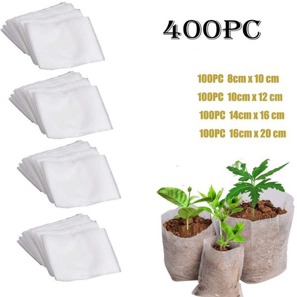 planters & pots 4x100pcs biodegradable non-woven nursery bags 8/10cm 10x12cm 14x16 cm 16x20 plant grow fabric seedling eco-friendly
planters & pots 4x100pcs biodegradable non-woven nursery bags 8/10cm 10x12cm 14x16 cm 16x20 plant grow fabric seedling eco-friendly