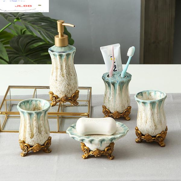 north european ceramics bathroom five-piece suit wash supplies home mouthwash cup toothbrush holder set combination bath accessory
north european ceramics bathroom five-piece suit wash supplies home mouthwash cup toothbrush holder set combination bath accessory