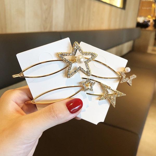 2pcs/set pearl five-pointed star bangs clip side hairpin lady diamond barrette headdress hair styling accessories1
2pcs/set pearl five-pointed star bangs clip side hairpin lady diamond barrette headdress hair styling accessories1