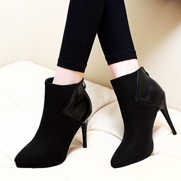 boots flock leather women pointed toe high heel ankle thin fashionboots cowboy 2021 shoes ch-a0137, Black
boots flock leather women pointed toe high heel ankle thin fashionboots cowboy 2021 shoes ch-a0137, Black