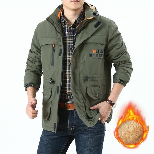 men's jackets afs zdjp winter jacket men thicken warm parkas hooded coat fleece man's outwear jaqueta masculina, Black;brown
men's jackets afs zdjp winter jacket men thicken warm parkas hooded coat fleece man's outwear jaqueta masculina, Black;brown