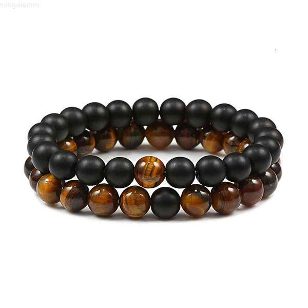 2 pcs/set fashion couple tiger eye stone bracelets bangles classic black white natural lava stones charm bead bracelet women men, Red;brown
2 pcs/set fashion couple tiger eye stone bracelets bangles classic black white natural lava stones charm bead bracelet women men, Red;brown