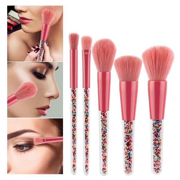 makeup brushes 5pcs candy brush set granule transparent handle beauty tool eyeshadow eyebrow powder lip tools
makeup brushes 5pcs candy brush set granule transparent handle beauty tool eyeshadow eyebrow powder lip tools