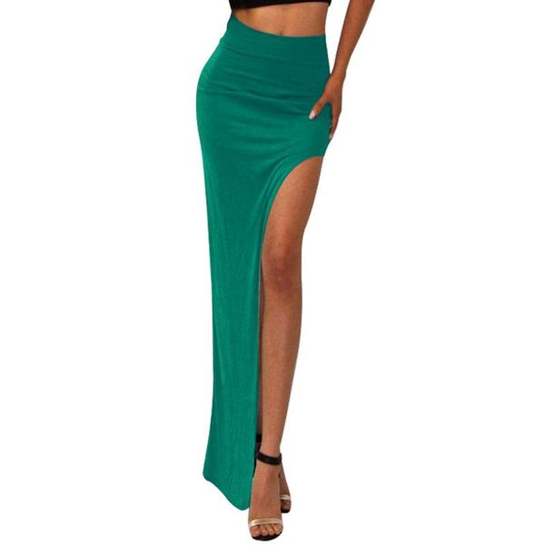 skirts summer women long skirt solid color high waist bodycon vintage female side split thick stretchy pencil, Black
skirts summer women long skirt solid color high waist bodycon vintage female side split thick stretchy pencil, Black