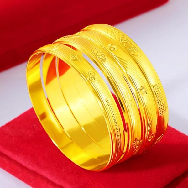 bangle hi 4pcs/lot 24k gold bracelet fashion girl bangles for women wedding love flower pattern jewelry gifts, Black
bangle hi 4pcs/lot 24k gold bracelet fashion girl bangles for women wedding love flower pattern jewelry gifts, Black