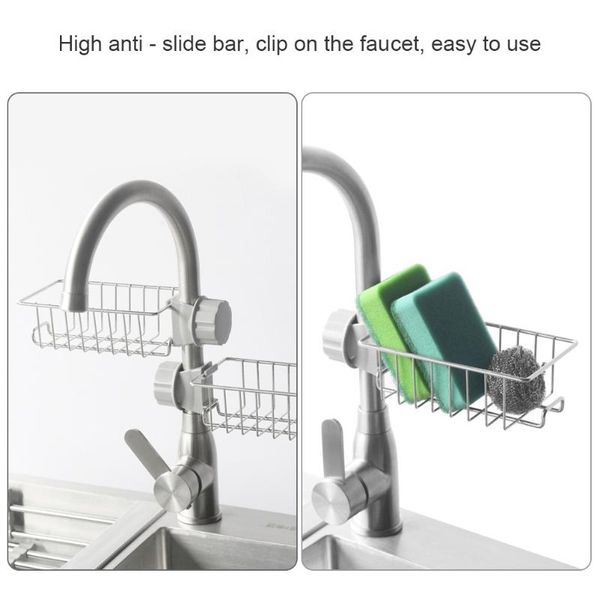 kitchen faucet storage rack stainless steel drain hook for bathroom shelf basket organizer accessories & organization
kitchen faucet storage rack stainless steel drain hook for bathroom shelf basket organizer accessories & organization