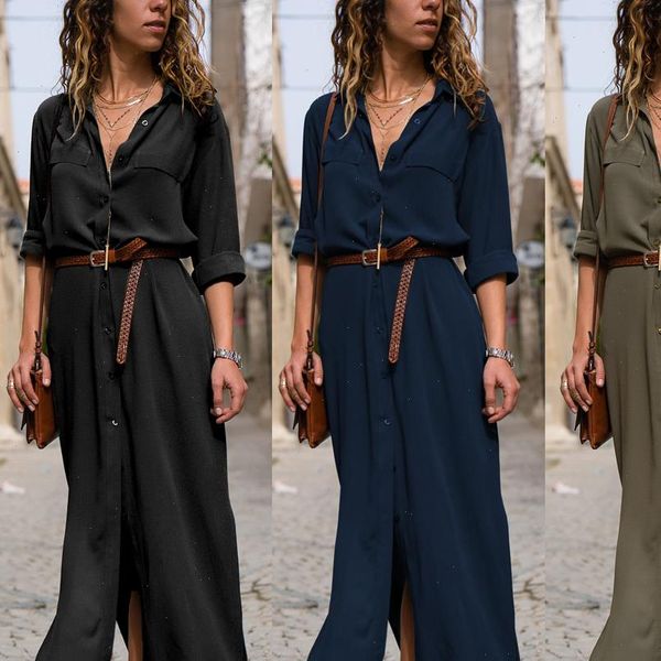 summer v neck boho women dresses party beach solid color long maxi ladies holiday casual sundress clothes, Black;gray
summer v neck boho women dresses party beach solid color long maxi ladies holiday casual sundress clothes, Black;gray