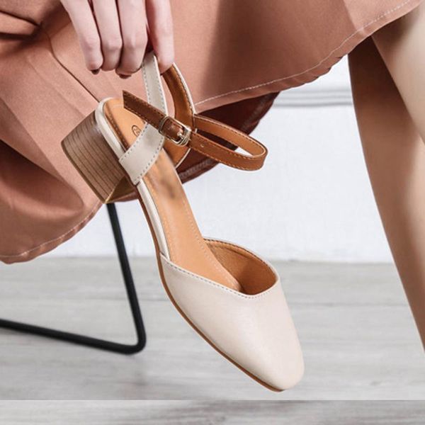 sandals high fashion heels summer women's thick-soled buckle office 2021 shoes, Black
sandals high fashion heels summer women's thick-soled buckle office 2021 shoes, Black