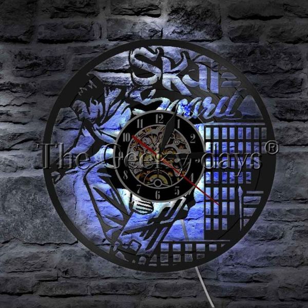wall lamps skateboard urban figure skate boy vinyl record clock with led illumination home decor for skater gift
wall lamps skateboard urban figure skate boy vinyl record clock with led illumination home decor for skater gift