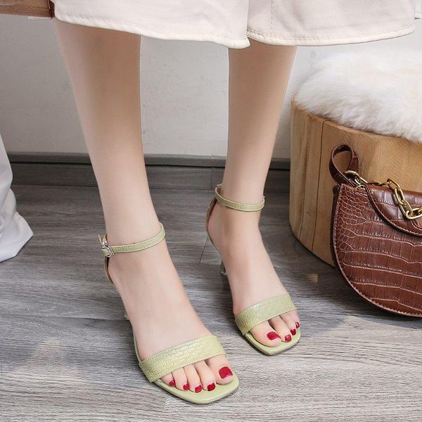dress shoes 6 cm high heel ankle strap sandals women summer fashion office open toe heels candy colors thin 2021, Black
dress shoes 6 cm high heel ankle strap sandals women summer fashion office open toe heels candy colors thin 2021, Black