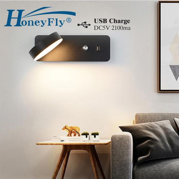 honeyfly led wall lamp with knob switch usb interface 9w fashion white black light fixture corridor aisle beside lighting
honeyfly led wall lamp with knob switch usb interface 9w fashion white black light fixture corridor aisle beside lighting