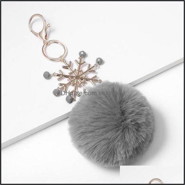 fashion pompom christmas key chain women bag aessories decorative pendant faux fur rings glass beaded snowflake keychain keychains drop deli, Silver
fashion pompom christmas key chain women bag aessories decorative pendant faux fur rings glass beaded snowflake keychain keychains drop deli, Silver