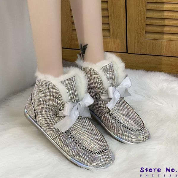 boots bling crystal winter snow women flat heels gold silver rhinestones ankle warm long plush cotton shoes woman, Black
boots bling crystal winter snow women flat heels gold silver rhinestones ankle warm long plush cotton shoes woman, Black