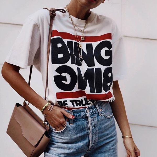 women's t-shirt letter print vintage woman tshirts short sleeve round neck cotton t-shirts shirts casual 9 color 2021 summer plus size, White
women's t-shirt letter print vintage woman tshirts short sleeve round neck cotton t-shirts shirts casual 9 color 2021 summer plus size, White